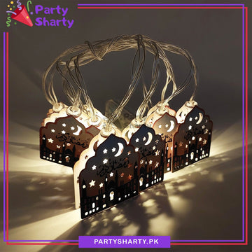 Ramadan Kareem Printed Led Metal String Lights For Ramadan Iftar Party Celebration